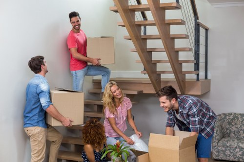 Removal team planning a home move in Epsom