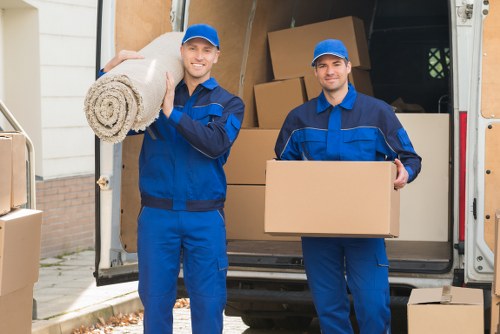 Checklist and packing materials for a house move