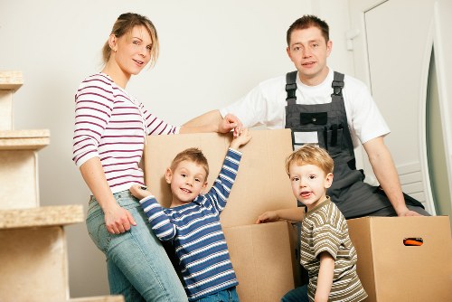 Driver assisting with household items during an Epsom move