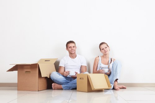 Careful delivery of household items during a local Epsom removal