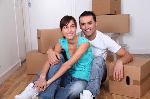 Commercial moving team handling office relocation in Epsom