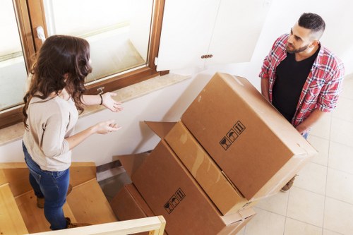 Removal van and moving equipment used for Epsom relocations