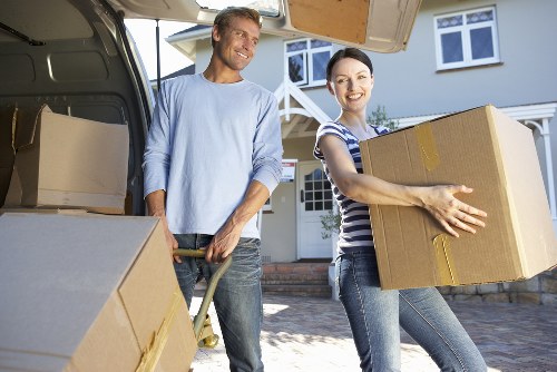 Low-carbon van used for eco-friendly removals in Epsom