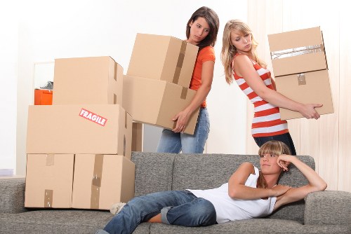 Moving van supporting home and office transport in Epsom